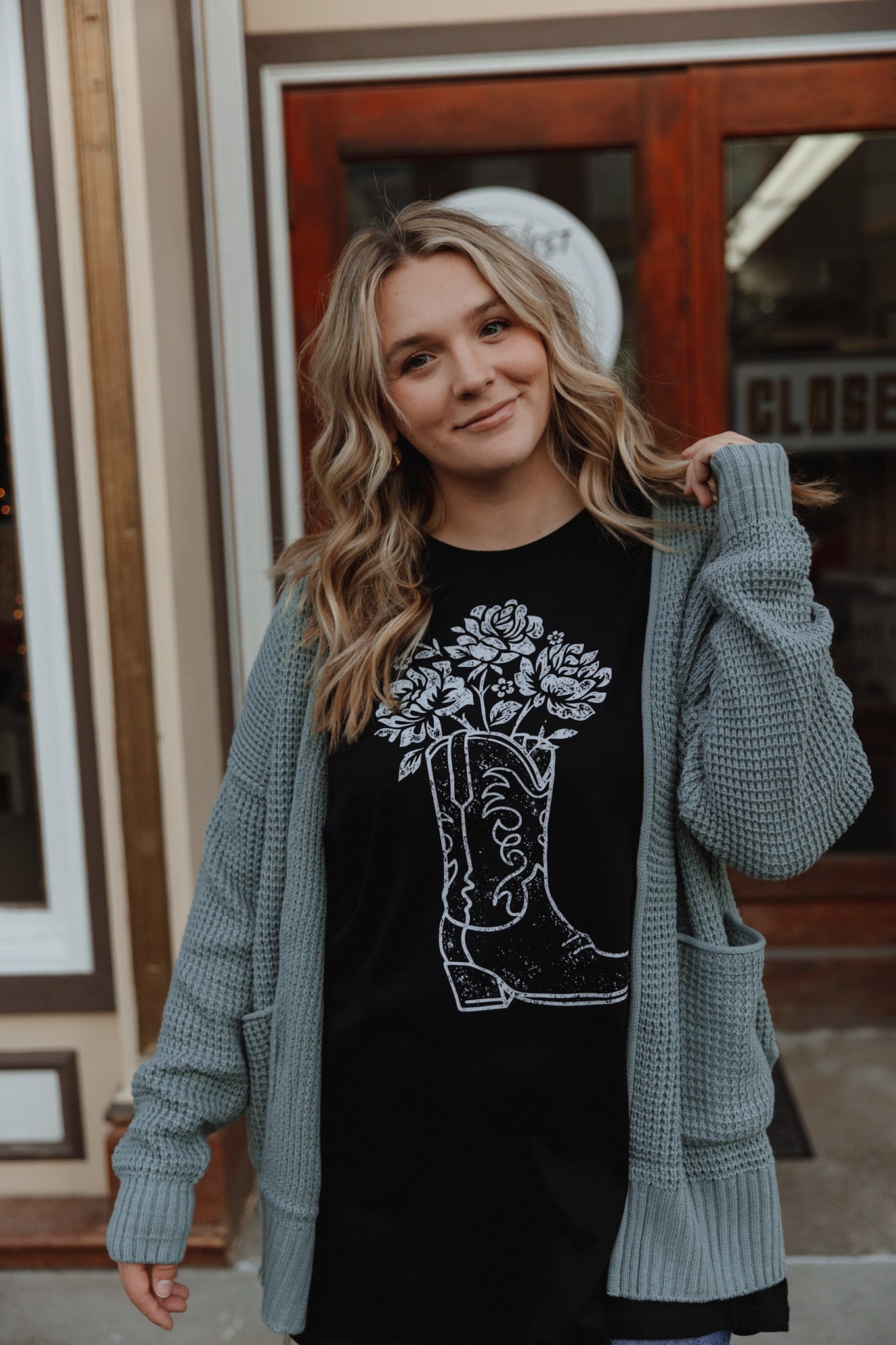 Boot Bouquet Graphic Tee