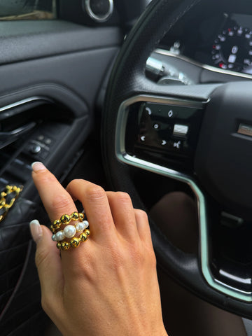 Emma Bubble Pearl Ring