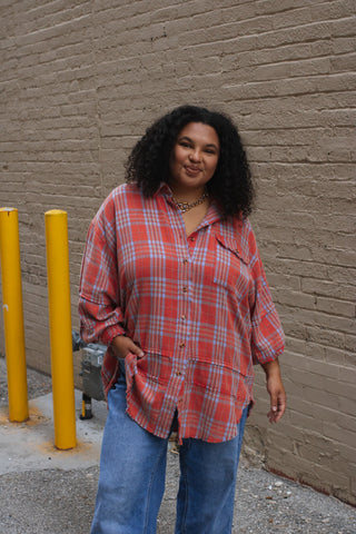 Taylor Vintage Washed Long Flannel