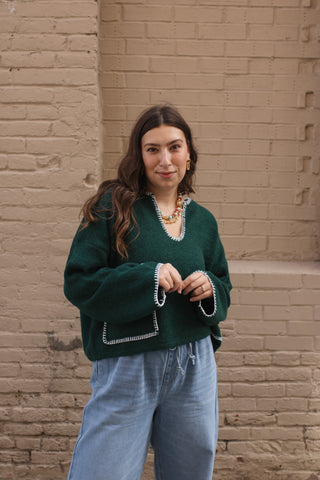 Elsie Whipstitch Oversized Sweater