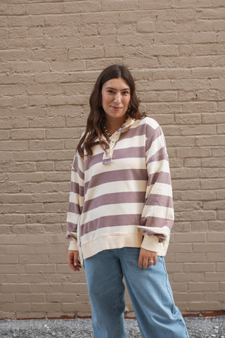 Greta Rugby Stripe Pullover