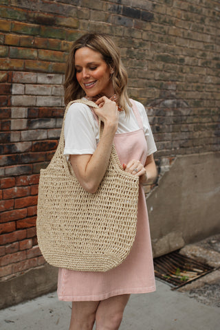 Janelle Woven Shoulder Bag