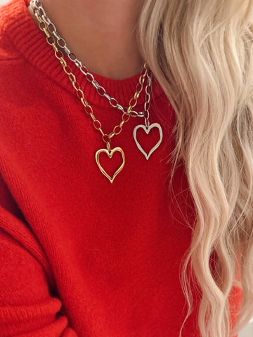 Danielle Open Heart Necklace