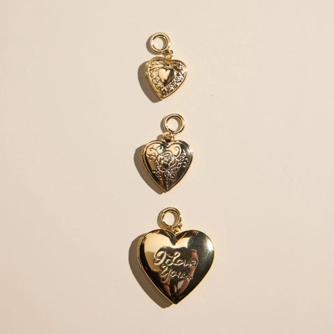 Small Heart Locket Charm