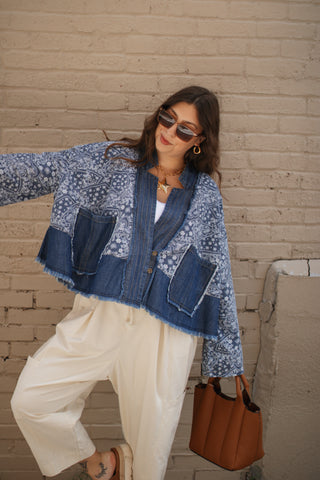 Darby Paisley Denim Shirt