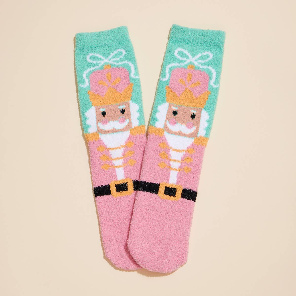 Nutcracker Fuzzy Socks