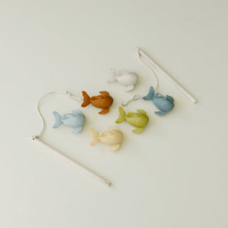 Silicone + Wood Fishing Play Set