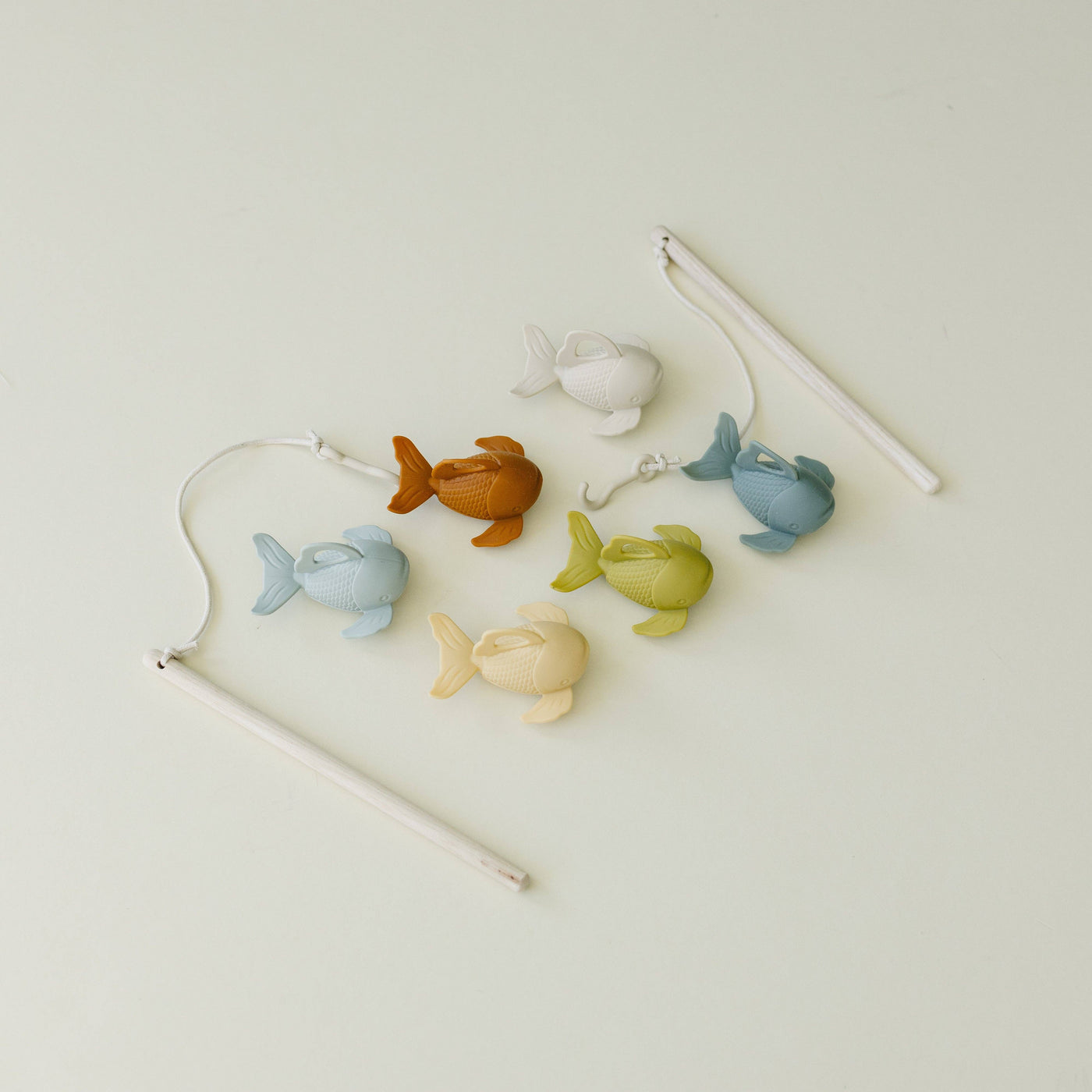 Silicone + Wood Fishing Play Set