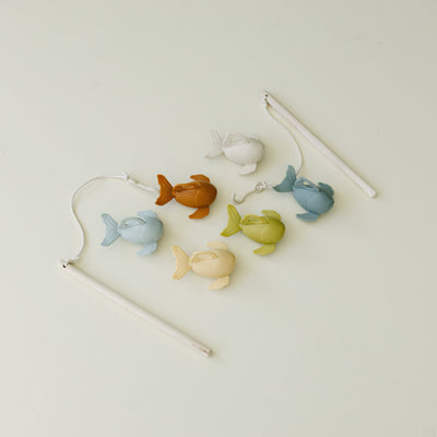 Silicone + Wood Fishing Play Set