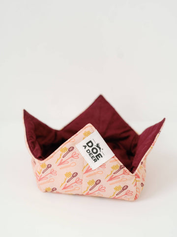 Floral Microwave Bowl Holder