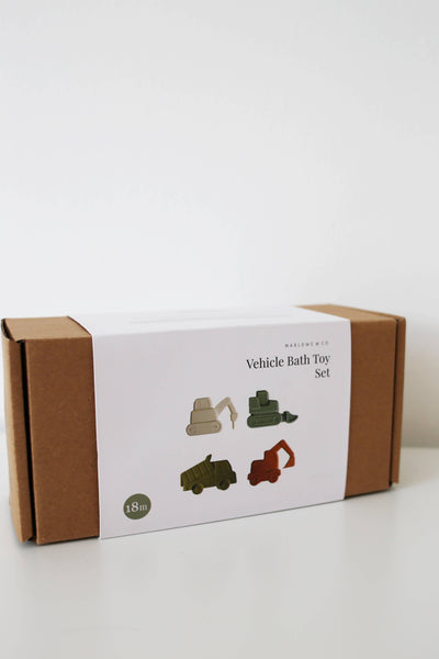 Construction Mold-Free Silicone Bath Toy Set 