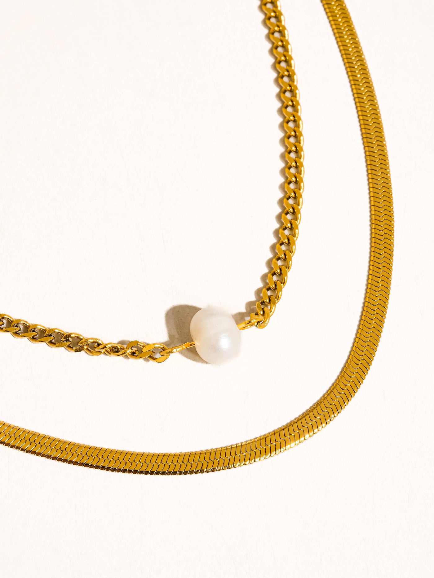 Owen 18K Non-Tarnish Layered Pearl Necklace