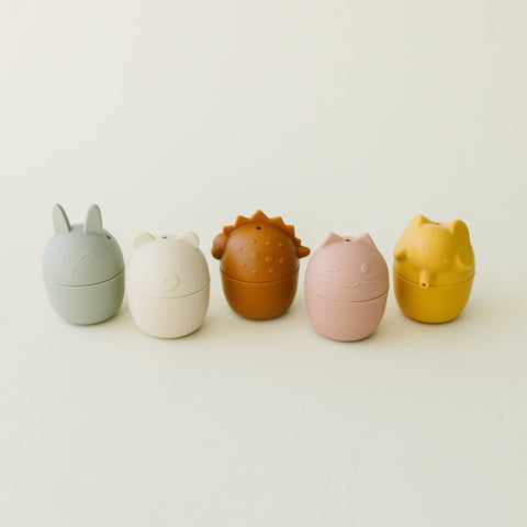 Animal Mold-Free Silicone Bath Toy Set