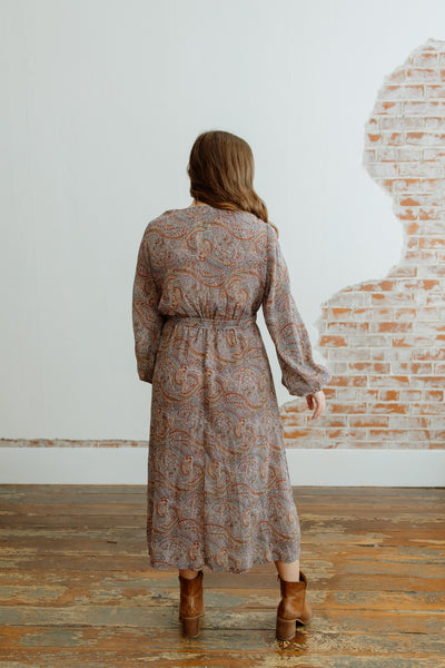 Wrapped Up Paisley Dress