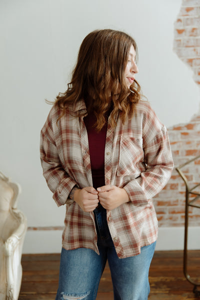 Harvest Wishes Plaid Top