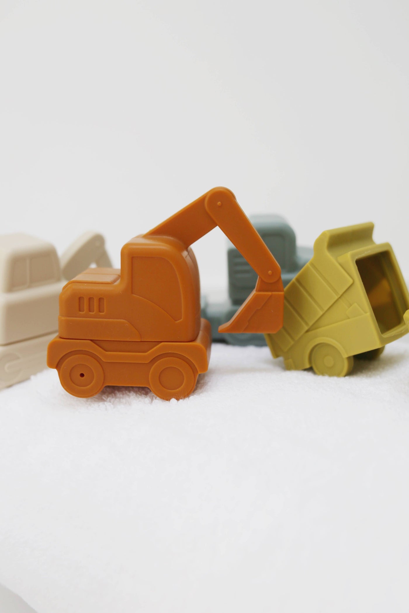 Construction Mold-Free Silicone Bath Toy Set 