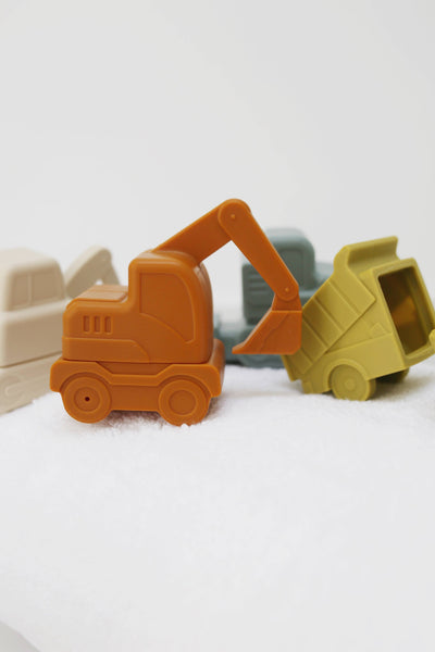 Construction Mold-Free Silicone Bath Toy Set 