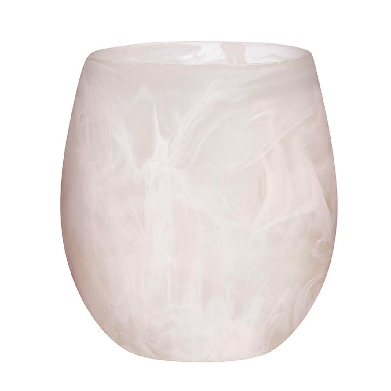 Blush Resin Stemless Wine Glass