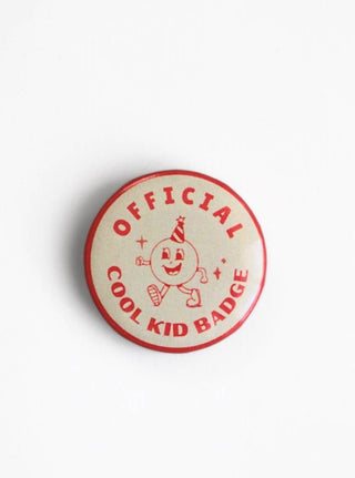 Official Cool Kid Vintage Style 1.5" Button Pin