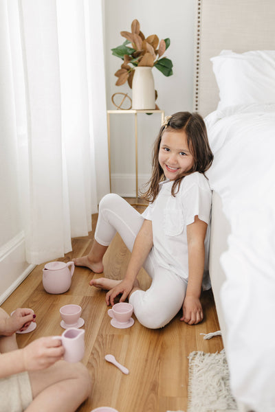 Silicone Tea Play Set | Pink