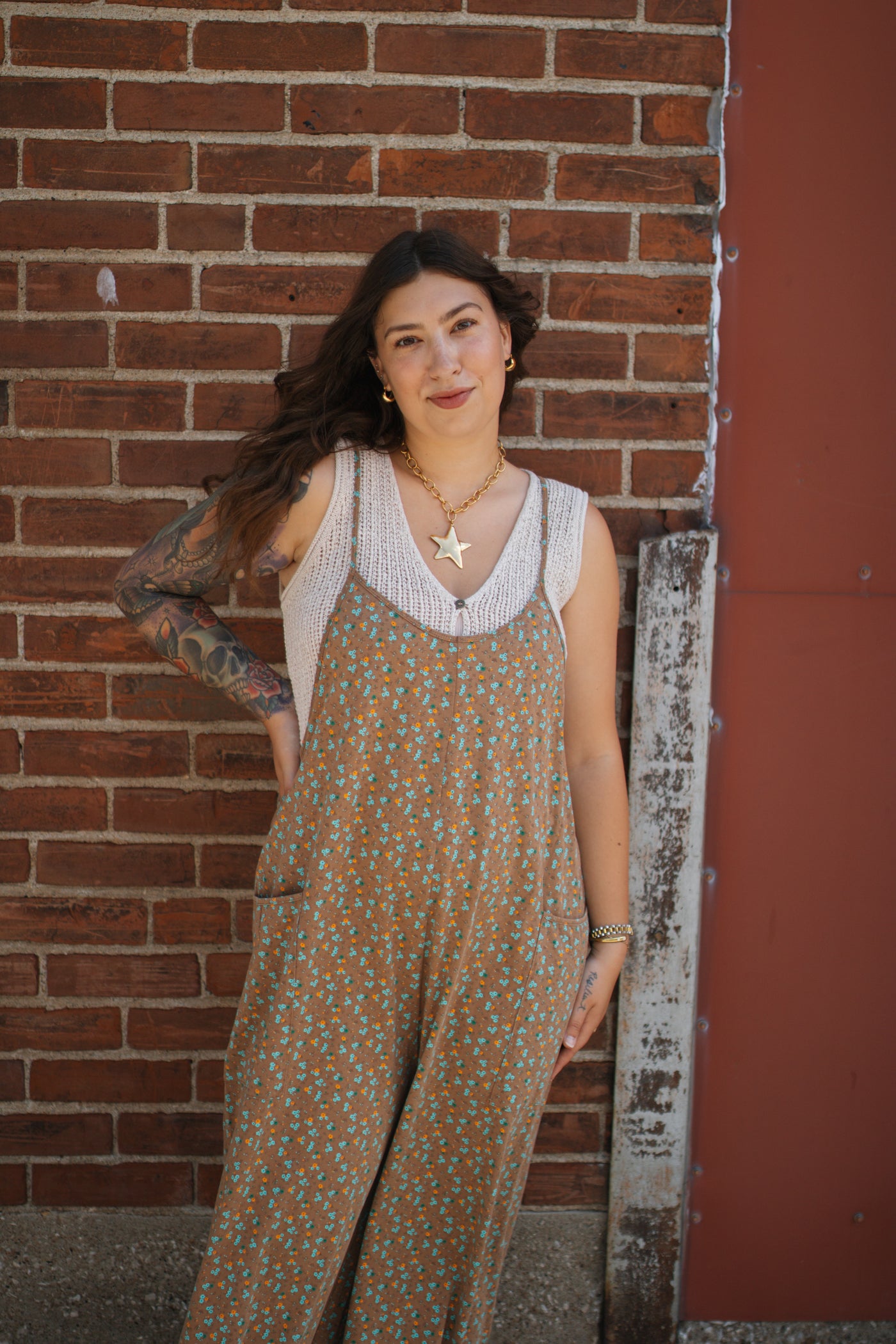 Cecilia Floral Jersey Jumpsuit