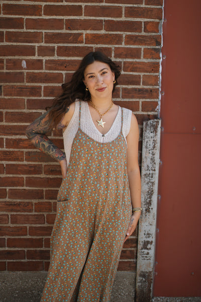 Cecilia Floral Jersey Jumpsuit