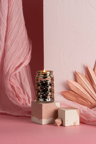 Sweet Grace Mercury Glass Votive Candle