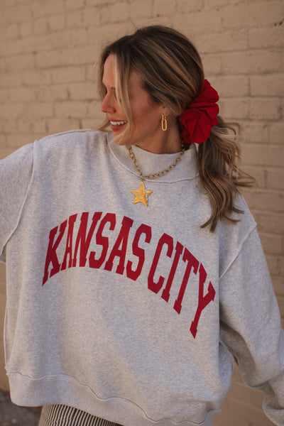Kansas City Reversible Mock Neck Crewneck
