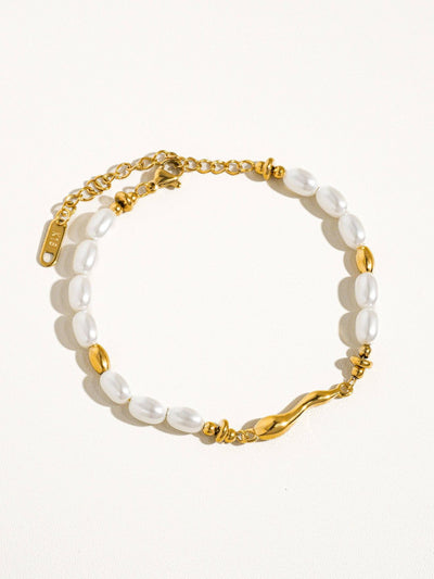 Lizzy Non-Tarnish Pearl Bracelet