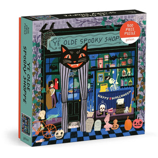 Ye Olde Spooky Shoppe Cat 500 Piece Puzzle