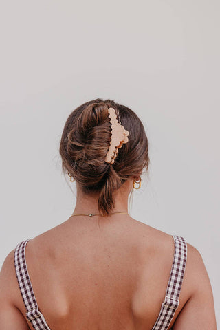 KAXI Scalloped Midi Hold Everything Claw
