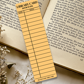 Library Card Bookmark