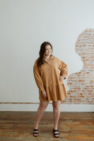 No Excuses Cord Dress