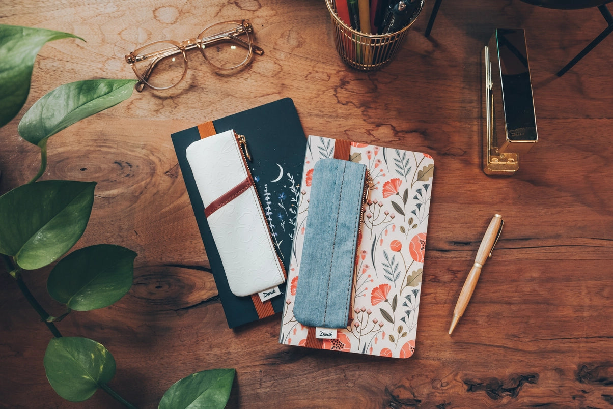 Golden Hour Embossed Notebook Pouch