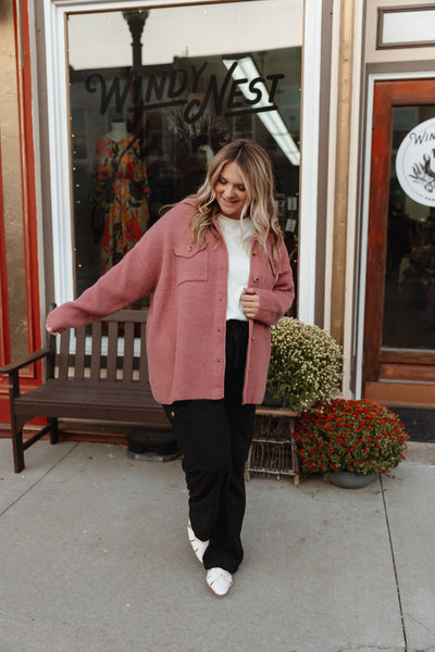 Treat Yourself Knit Shacket