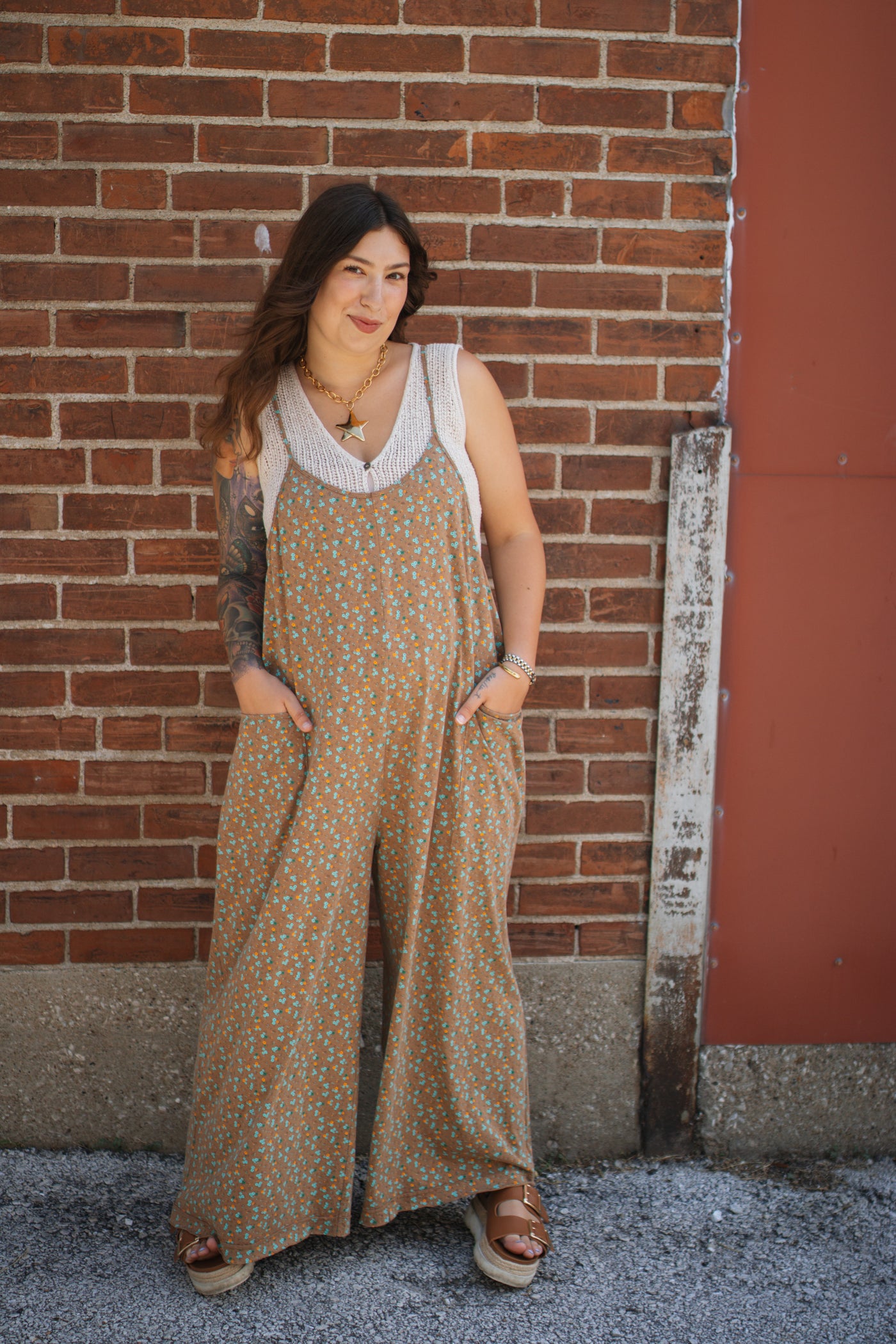Cecilia Floral Jersey Jumpsuit