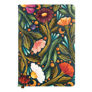 Nightsky Floral Embossed Journal Notebook