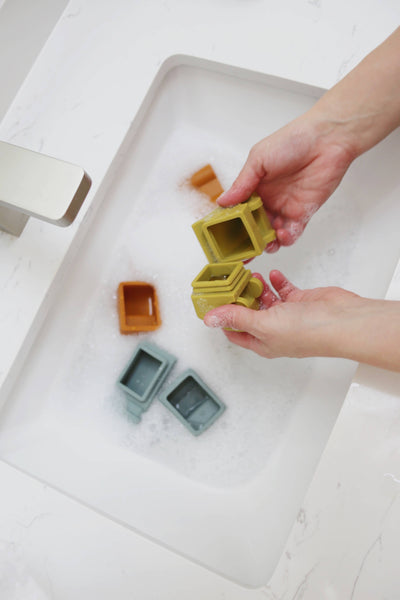 Construction Mold-Free Silicone Bath Toy Set 