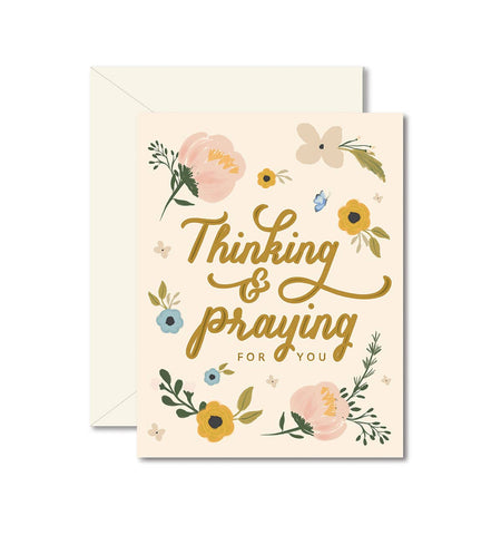 Thinking + Praying For You Sympathy Card