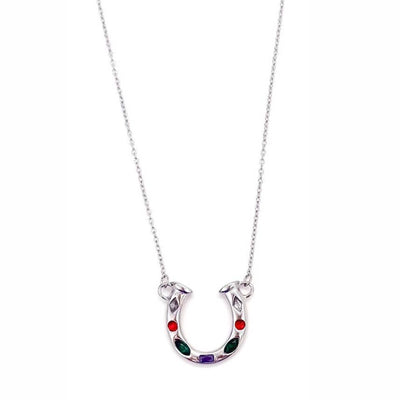 Lainey Crystal Horseshoe Necklace