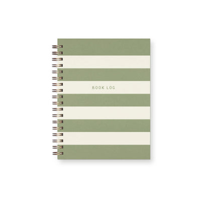 Striped Book Log Journal