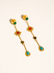 Belle Boho Multicolor Drop Earrings