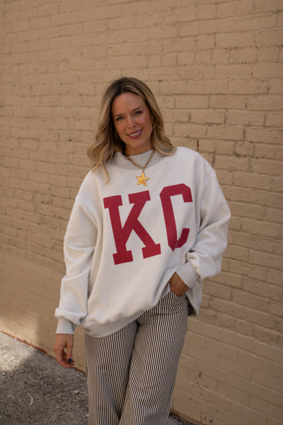 Kansas City Reversible Mock Neck Crewneck