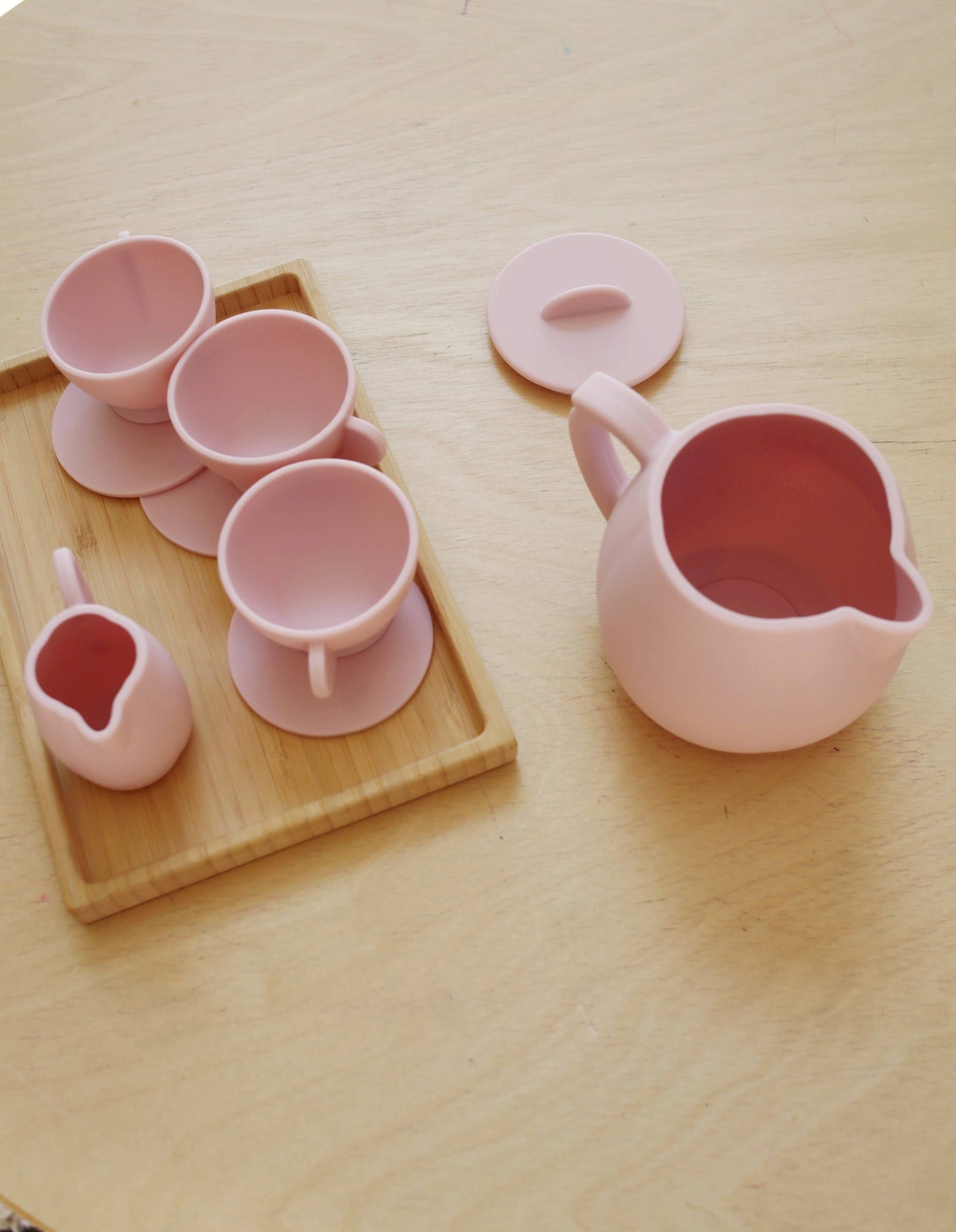 Silicone Tea Play Set | Pink