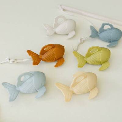 Silicone + Wood Fishing Play Set