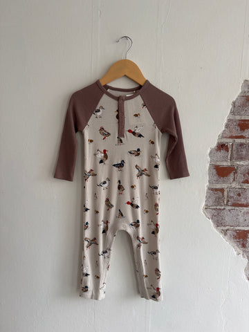 Ducks Raglan Henley Romper