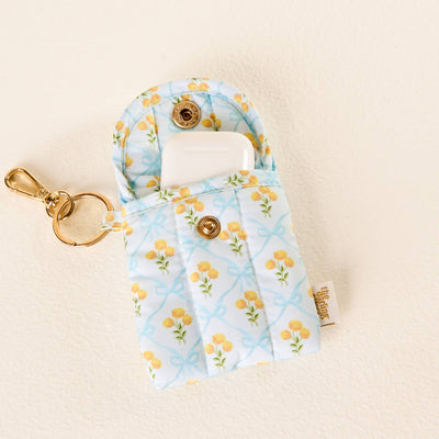 Puffy Earbud Case Keychain