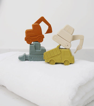 Construction Mold-Free Silicone Bath Toy Set 