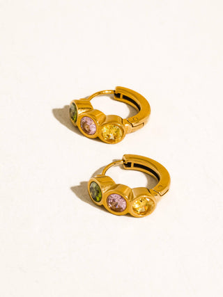 Azelia Colorful Hoop Earrings