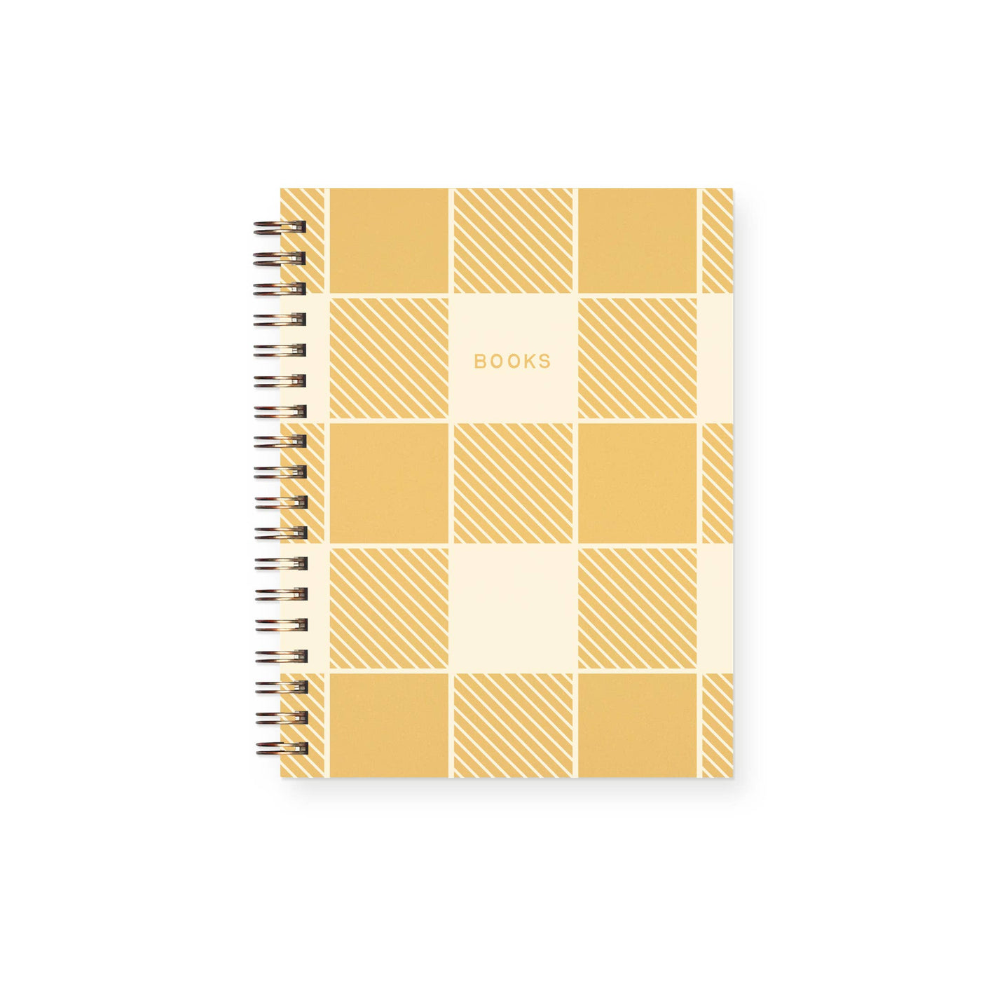 Gingham Pattern Book Log Journal